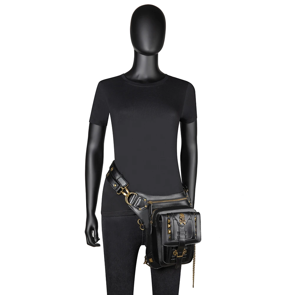 

New fashions steampunk outdoor tactical backpack sacoche homme purses and handbags waist bags