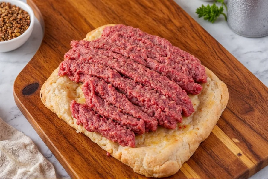 Beef burger on bun