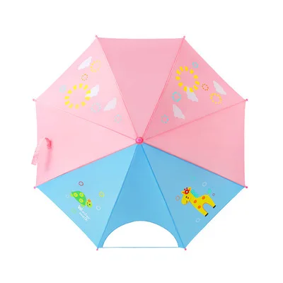 

2021 Cute Creative Fashion Safty Popular Cartoon Children New Design Kids Umbrella, Blue,pink,yellow