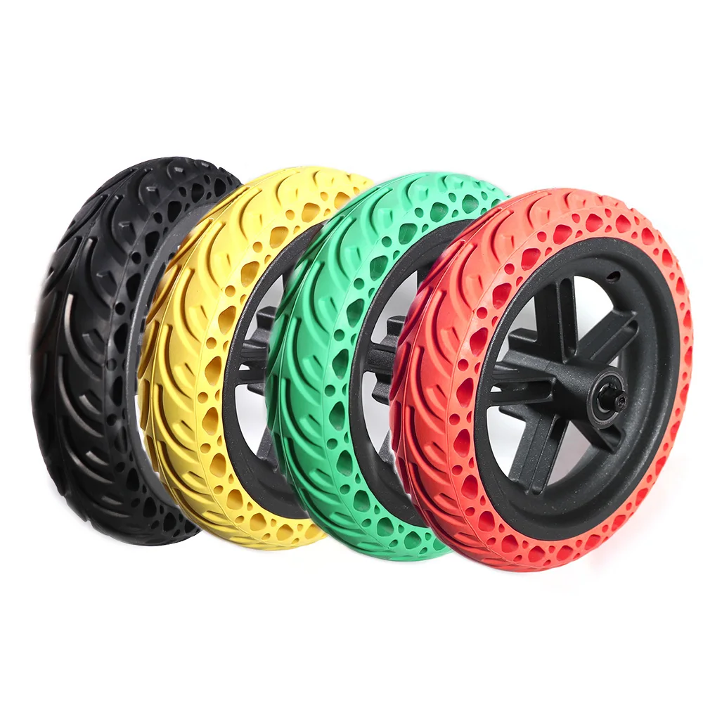 

Durable Non-inflatable Tire Scooter Back Tire with Wheel Hub Colorful Rear Wheel for Mijia M365/M365Pro/1S/Pro2 Scooter