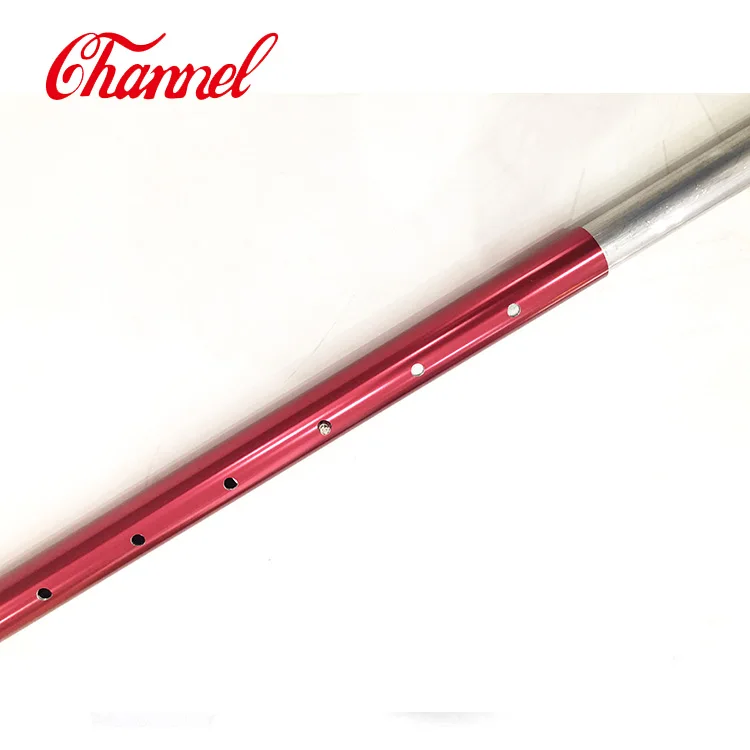 

aluminum telescopic pole with spring button lock