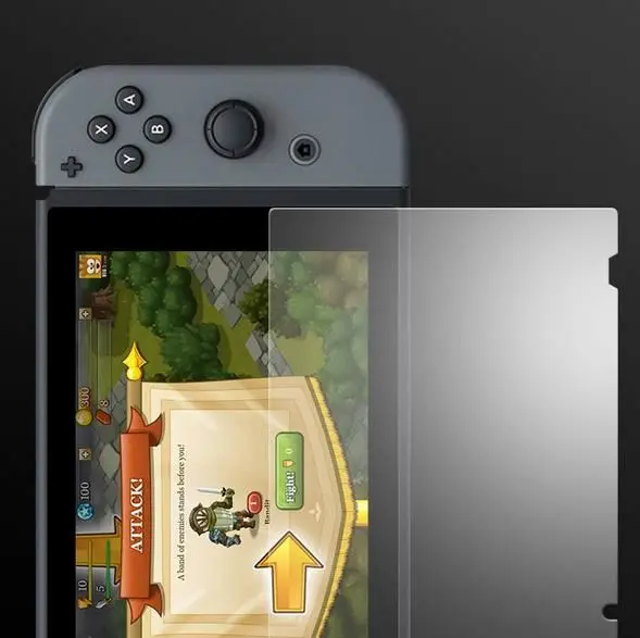 

For switch screen protector REKmk tempered glass for nintendo switch, Transparent