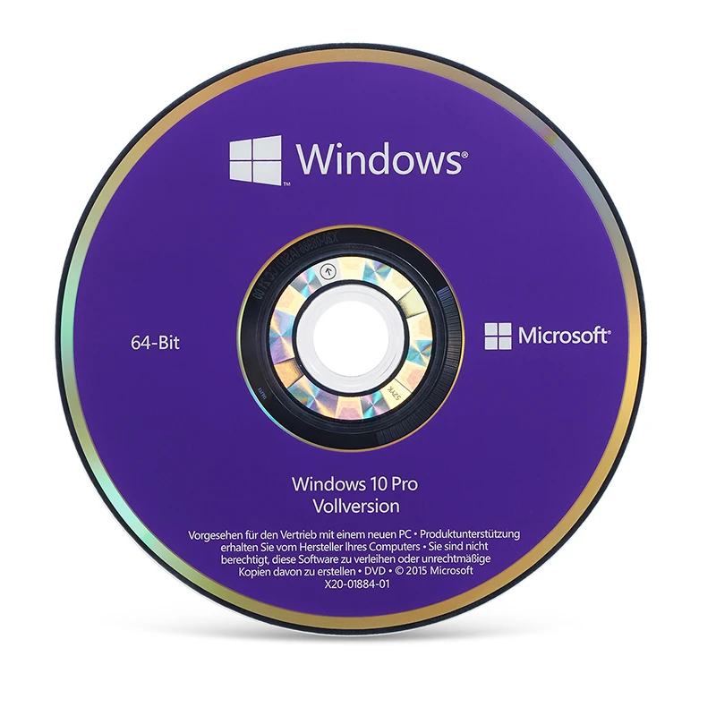 

Genuine Windows 10 Pro Software download 64 bit DVD German vision