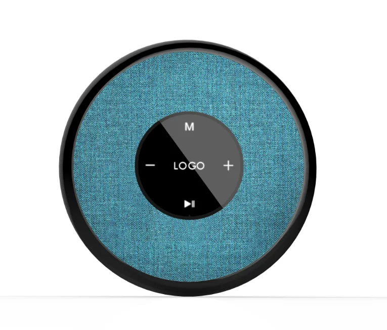 OEM Stereo fabric cover touch control round wireless float led waterproof bluetooth speaker - ANKUX.COM
