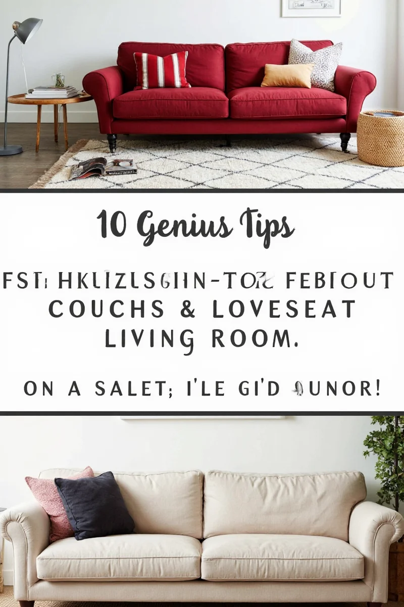 10 genius tips for choosing the perfect couch and loveseat in a small living room with a dash of humor