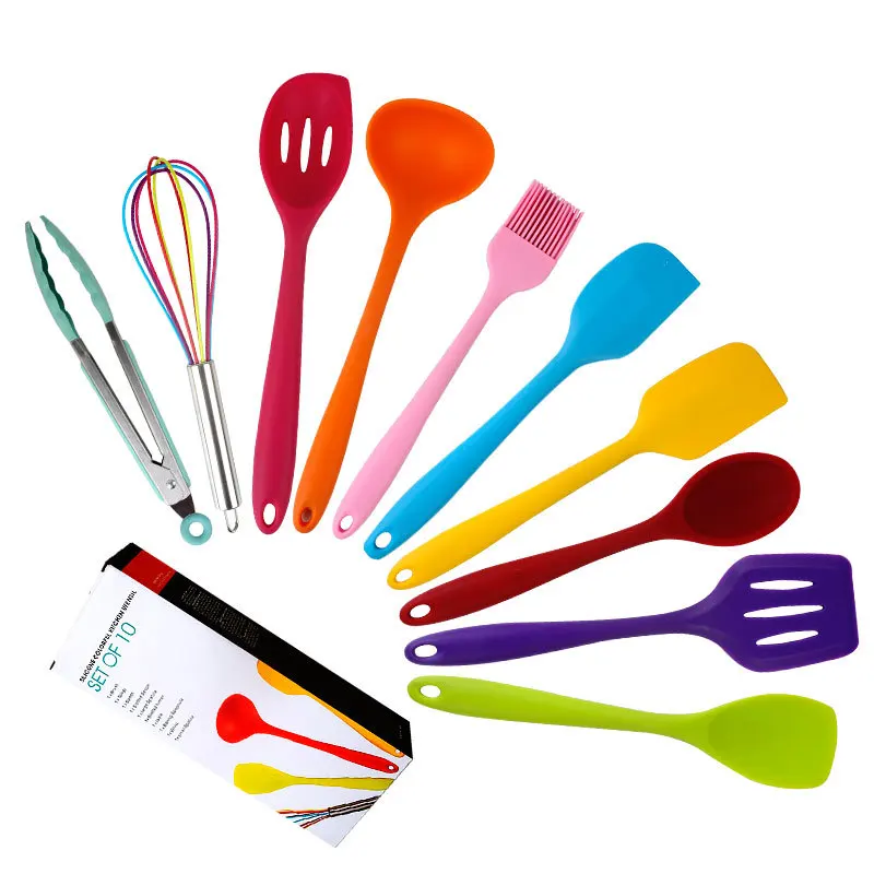 

Wholesale Price Colorful Silicone Kitchen Utensils Cooking Utensils 10 Sets Of Kitchen Utensil Set Cooking Tools