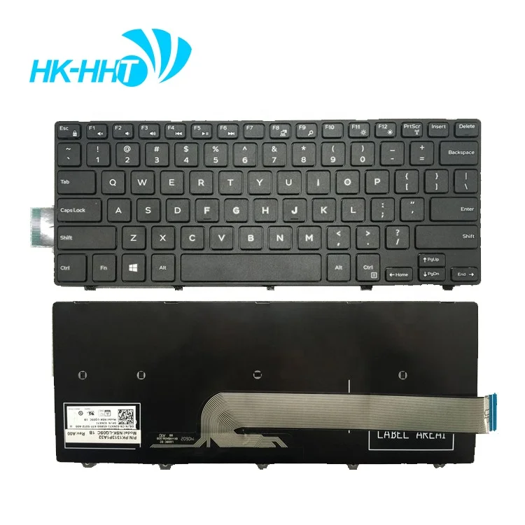 

HK-HHT For Dell Inspiron 14-3000 3443 3451 3458 laptop US black keyboard