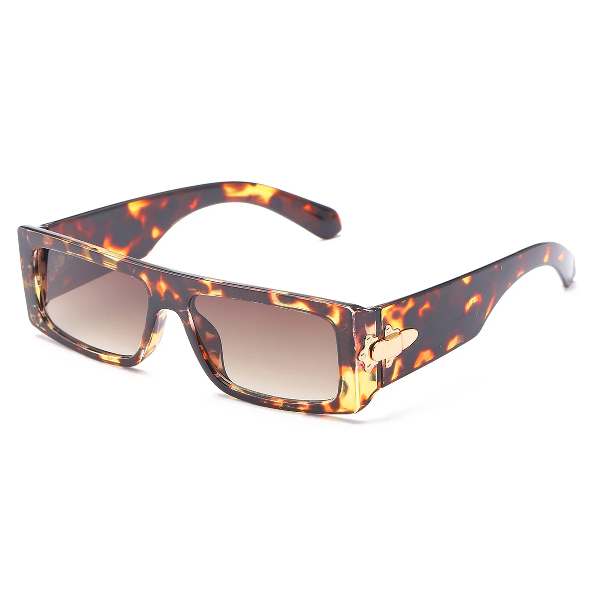 

2022 Metal Hinge Squared Sunglasses UV 400 Occhiali Da Vista Small Frame Unisex Gafas De Sol PC Sun Glasses Sunglasses Woman, Picture