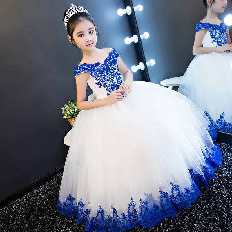 

summer kids girl clothes wear flower wedding dress party wear lace fairy flower girls party dresses birthday