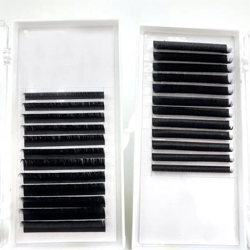 

2020 high quality wholesale silk lashes extensions fan cashmere supplies vendor, Black color