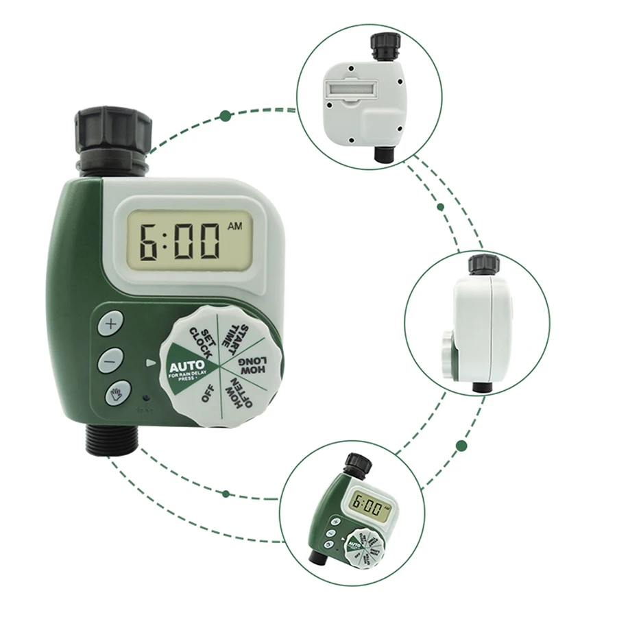 

Wholesale plastic smart watering device timer for outdoor yard Garden Rain Delay Settings One outlet programmable water timer