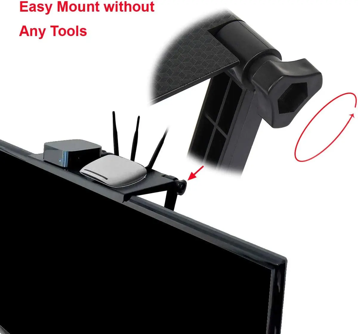 Home Office Organizer Adjustable Tv Screen Top Shelf Computer Monitor