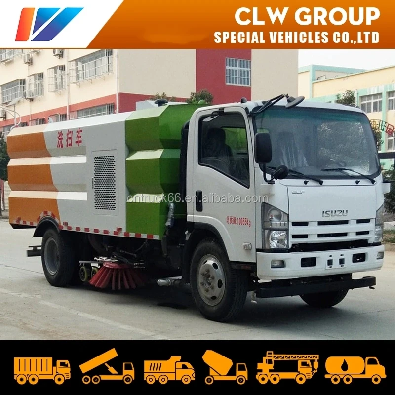Isuzu 700p 4*2 190HP Multifunctional Sweeper
