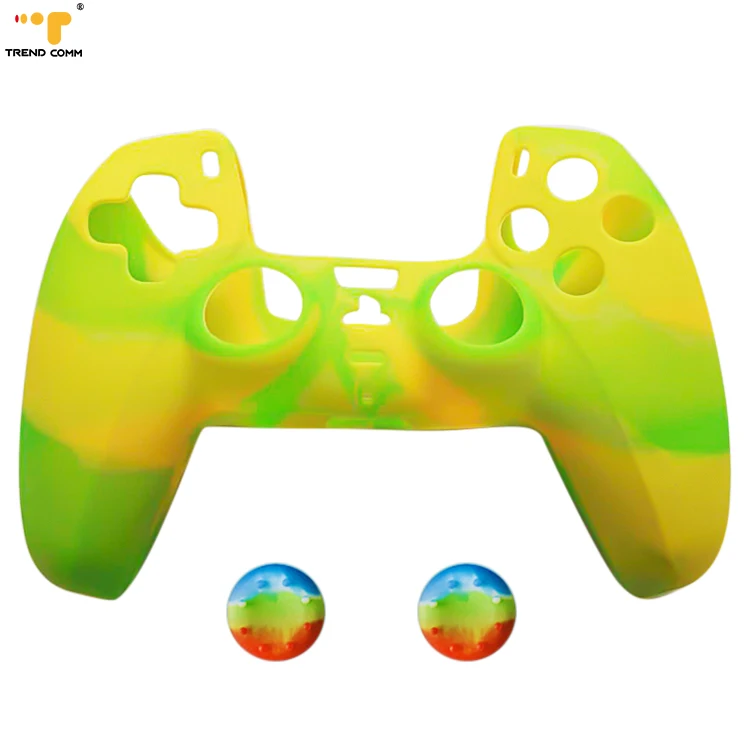 

New Anti-dust Cheap Promotion Camouflage Silicone Dust Shell Stick PS 5 Covers