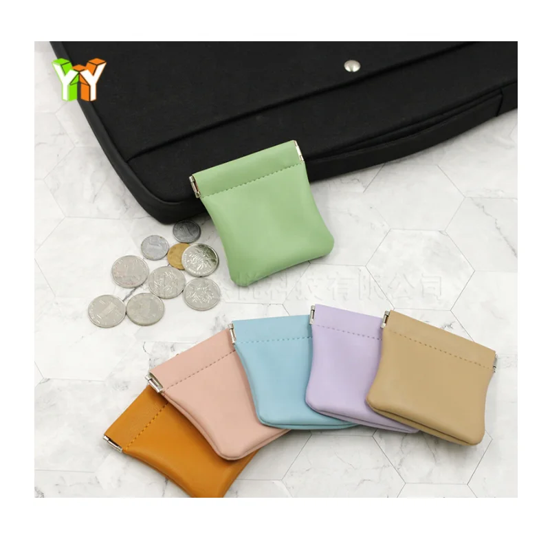 

Fashion Pu Leather Earphone Storage Bag Coin Pocket Purse Mini Wallet Key Organizer Money Change Pouch Women Credit Card Holder, Multi-color / customized color