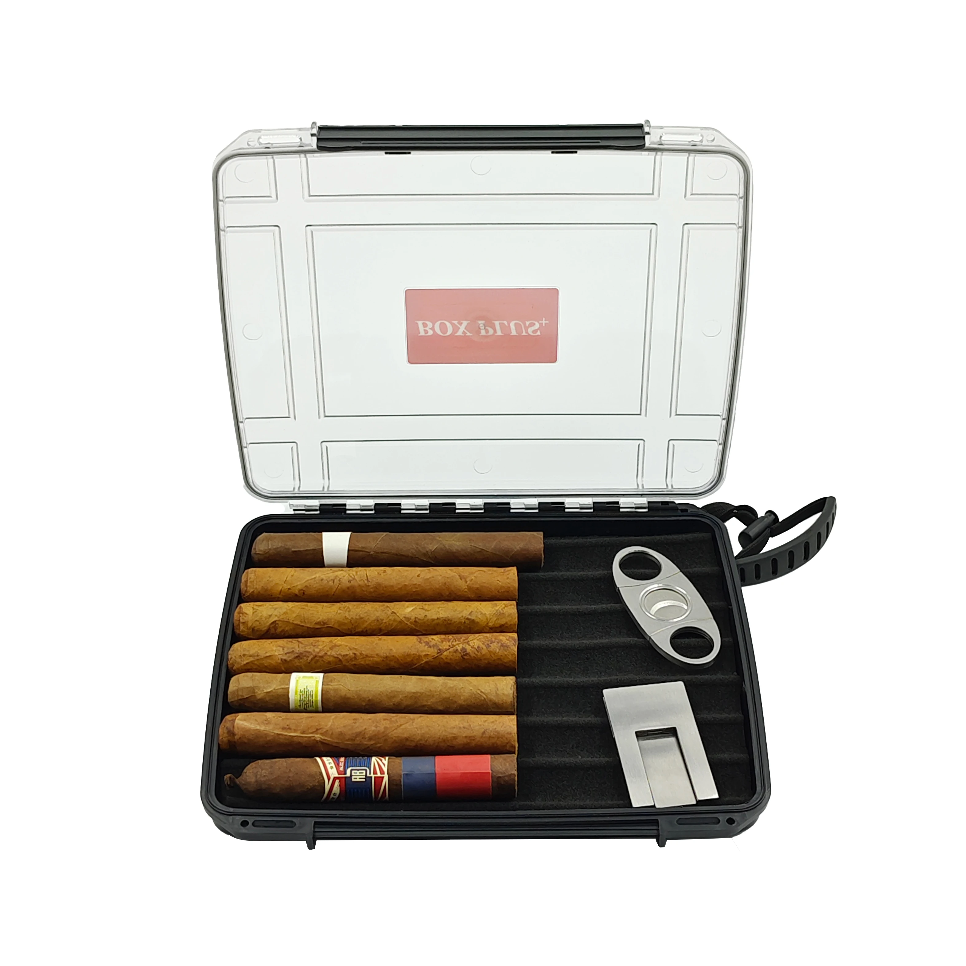 

Factory wholesale Humidor Cigar Case waterproof humidor hygrometer cigar case