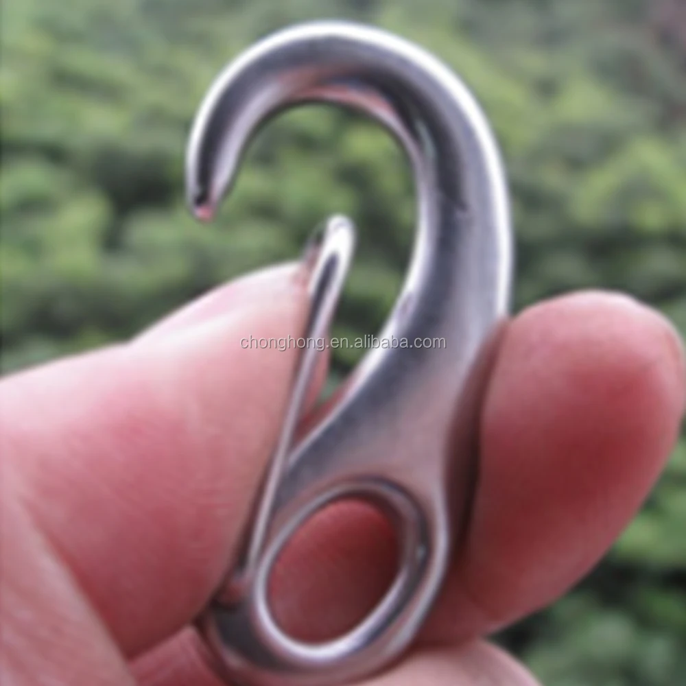 Metal Snap Hook 50mm 70mm 100mm Aisi304/316 Stainless Steel Egg Shaped