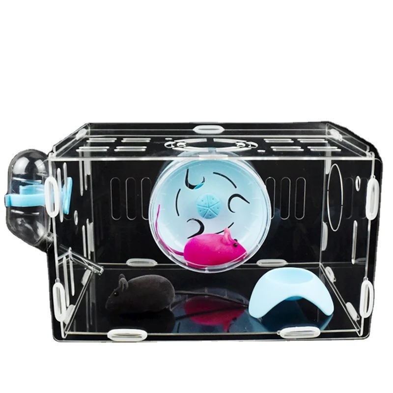 

Wholesale Foldable High Transparent Easy Install Acrylic Hamster Cage