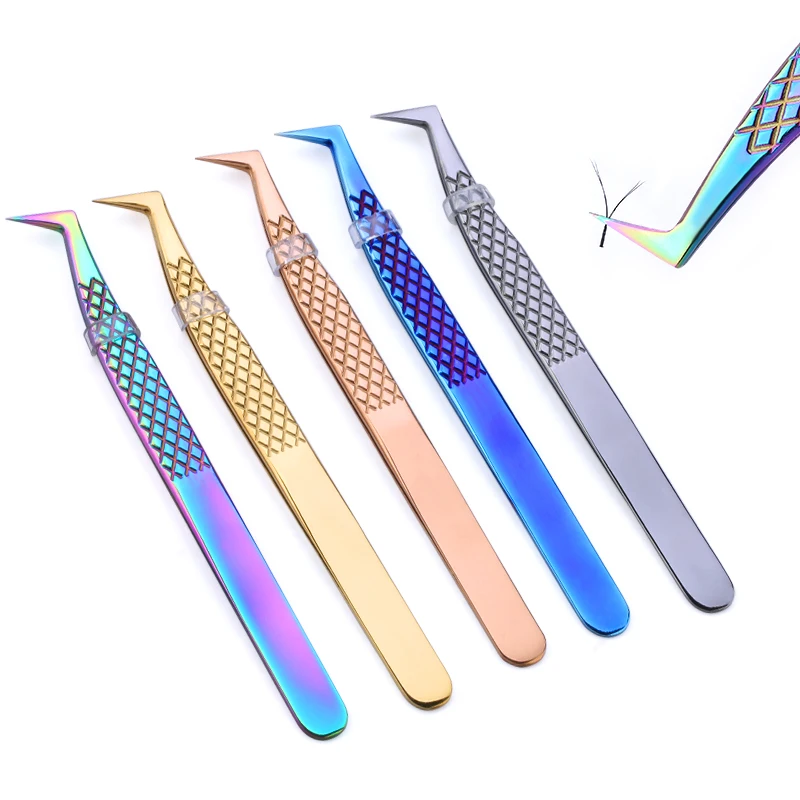 

Lash Tweezers Stainless Steel For Lash Eyelash Lashes Extension Tweezers Custom Logo Color Tweezers, Customer's choice