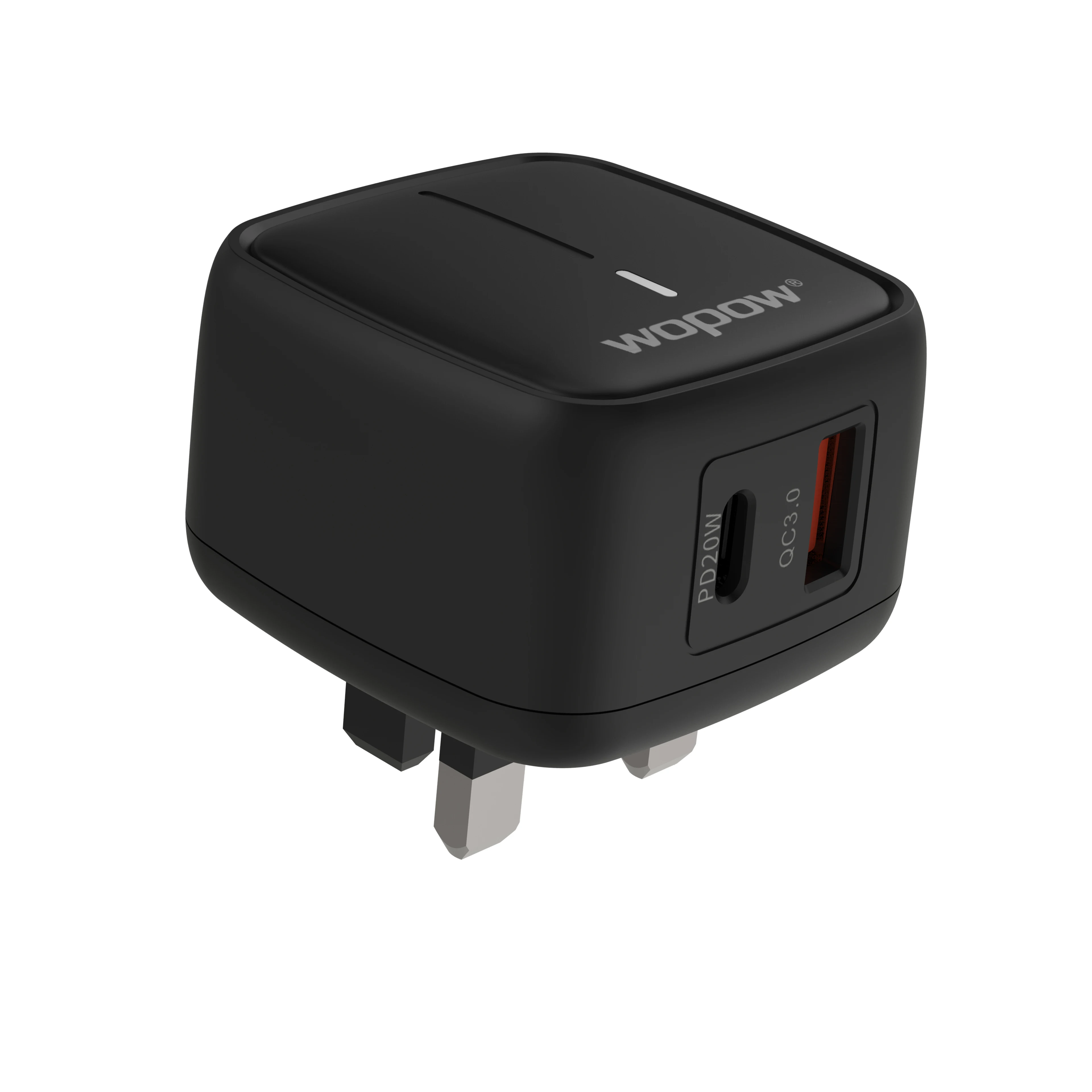 

WOPOW WD02 New 2021 for i phone uk 3 pin type-c fast wall charging pd usb charger