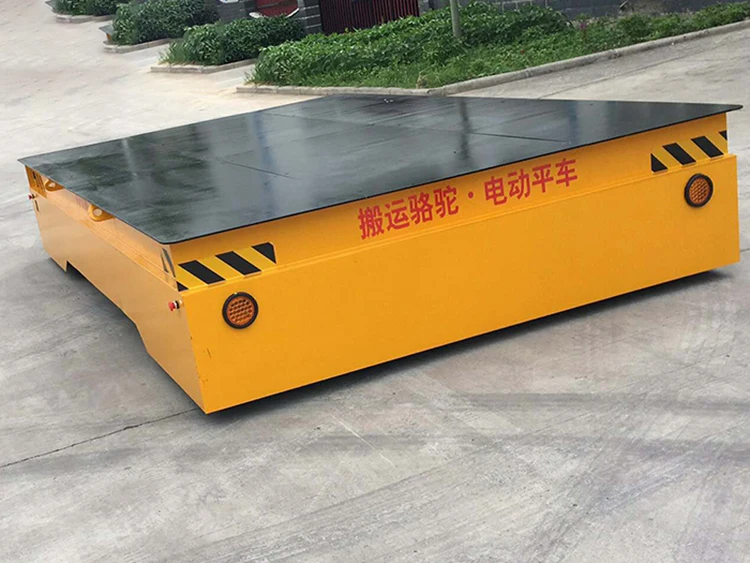Workshop transport battery operated motorized cable transfer cart with auto motor