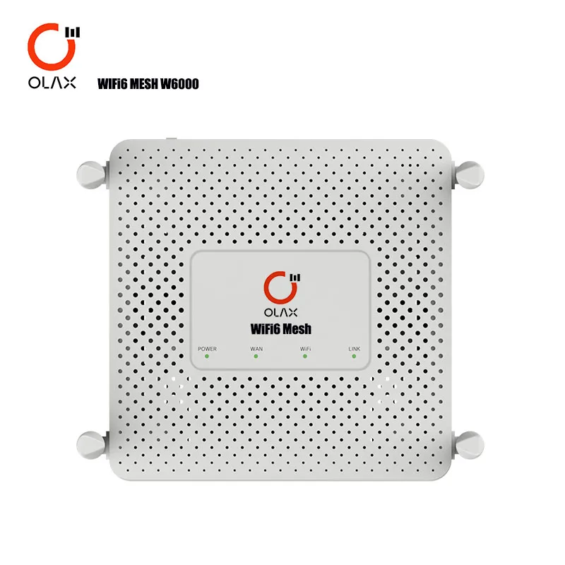 

OLAX M60 Dual Band 2.4GHz 5GHz Home Mesh WiFi 6 Router 1800Mbps WiFi6 Network Wireless Gigabit Router, White