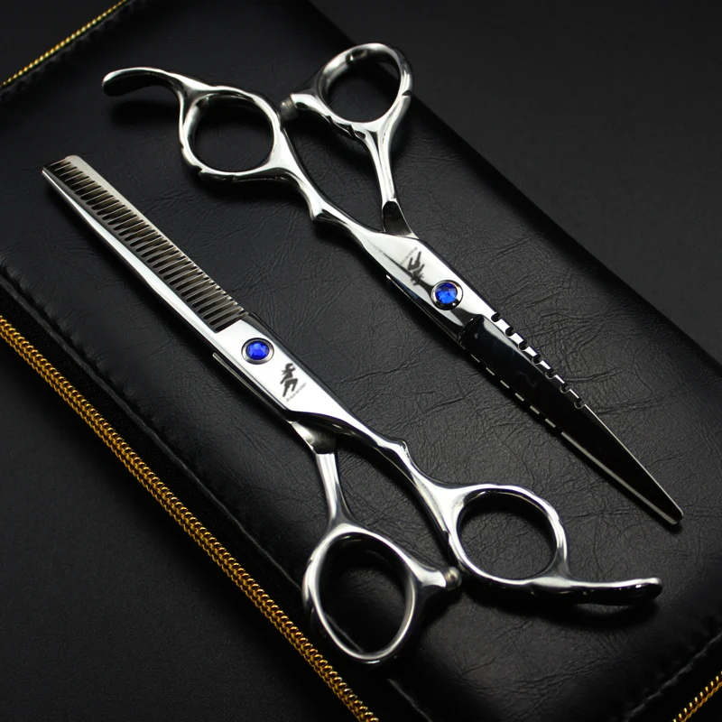

6.0 inch ZJP-3I new fashion design beauty barber scissors flat scissors tooth scissors