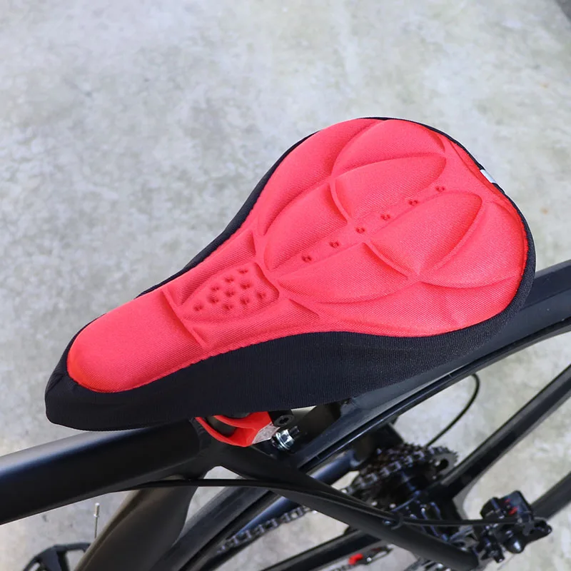 

3d Bicycle Bike Gel Seat Saddle Fits Any Bike With A Narrow Saddle Bounce Free Enjoy Riding Firmly With Adjustable Strap, Black & orange & blue & red & custom