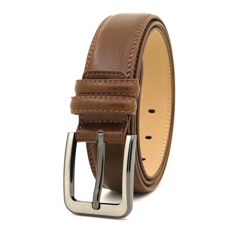 Lqbelt Fashion Genuine Leather Belts Men's Pin Buckle Belt Wholesale ...