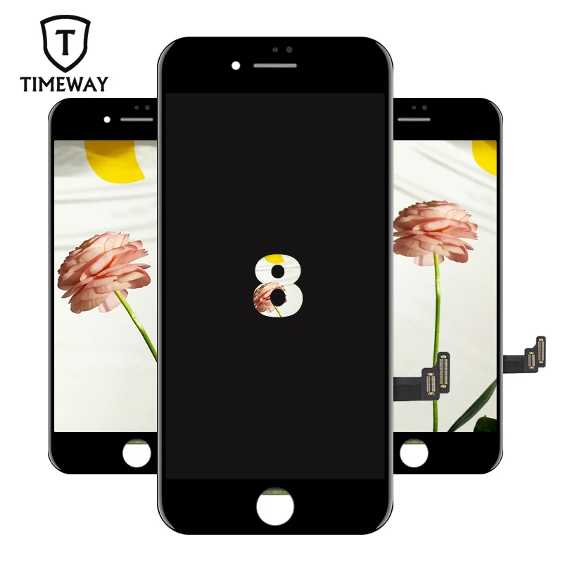 

Timeway All mobile phone lcds Screen for iPhone LCD 11 Pro Max XS XR X 8 7 6S 6 Plus Display Touch Screen Assembly Replacement, Black and white