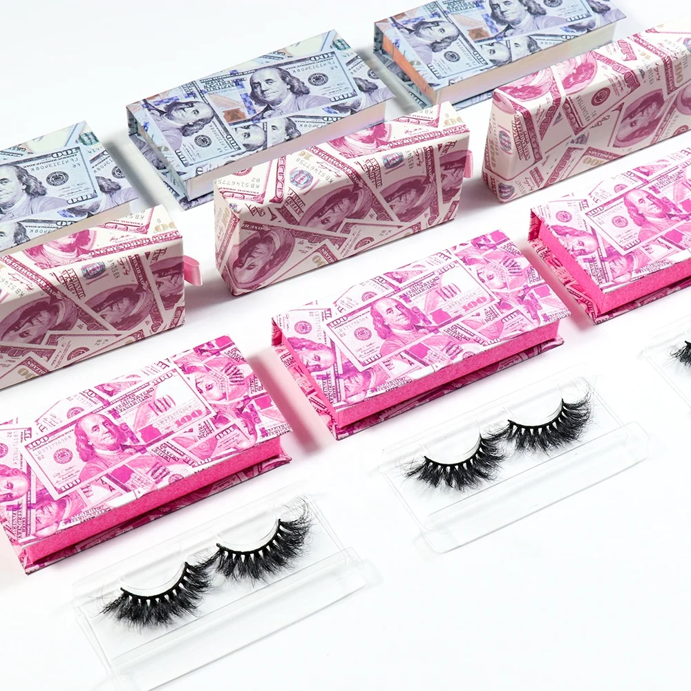 

MONEY CASE Free sample private label false lashes3d mink wholesale vegan and cruelty free eyelashes vendor bulk, Natural black