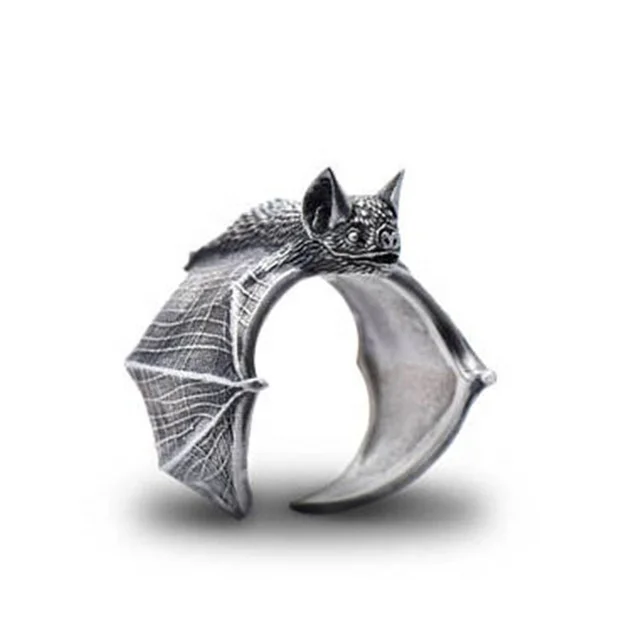 

New Vintage Retro Adjustable Bat Rings Jewellery Flying Bat Rings Women Men