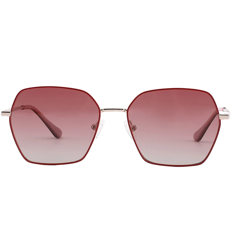 

New Trendy Retro Oversized Sun Gglasses Metal Frame Big Square Korea Sunglasses, 3 colors