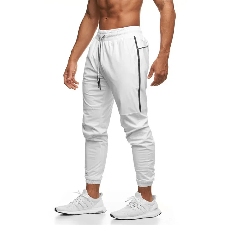 

Loose Sport Gym Skinny Stacked Joggers Elastic Waist Stretch Mens Sweat Pants