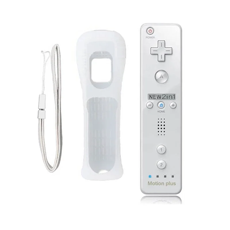 

2 in 1 For Wii Remote Built in Motion Plus Wireless Controle Remote Controller For Nintend Wii Remote For Wii Gamepad, Picture