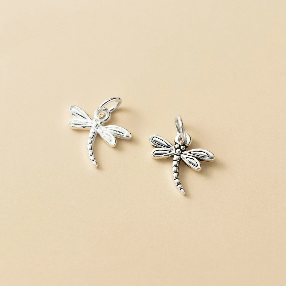 Hot Sales 925 Sterling Silver Animal Dragonfly Bracelet Charm for Fine Jewelry Making Pendant