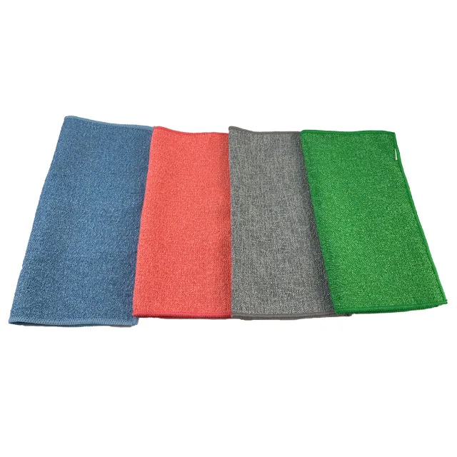 

Convenient and easy to use do not hurt the coating Lint free High quality Microfiber scrubbing cloth for kitchen cleaning, Customized