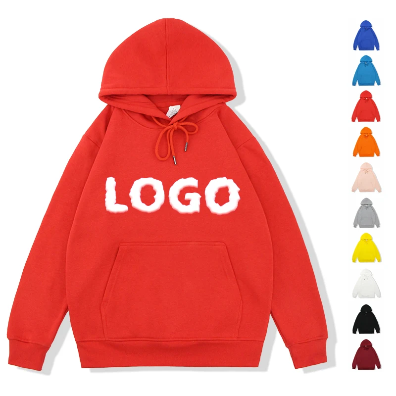 

Cotton hoodies custom logo pullover hoodie blank mens Oversize Wholesale Printing Embroidery Hoodies