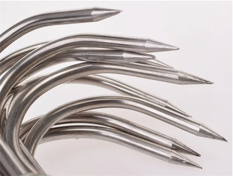 BT-S56 S Shape Butcher Hook Hanging Metal Rust-proof Meat Hooks Stainless Steel