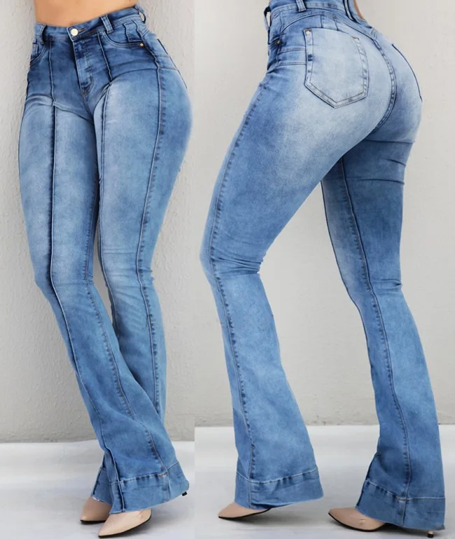 

2021 Women's Jeans Casual Slim Stretchy Denim Waist Jeans, 6 colors