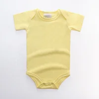 

wholesale custom Baby 100% cotton Short Sleeve Bodysuit Onesies