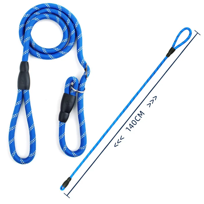 

2022 custom Reflective wholesale cheap bulk free drop shipping heavy duty rope adjustable nylon pet dog P lace leash for dog