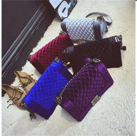 

winter purse 2021 Latest Design velvet bags vendor fashion purse bags 2020 designer jelly velvet purse and handbags