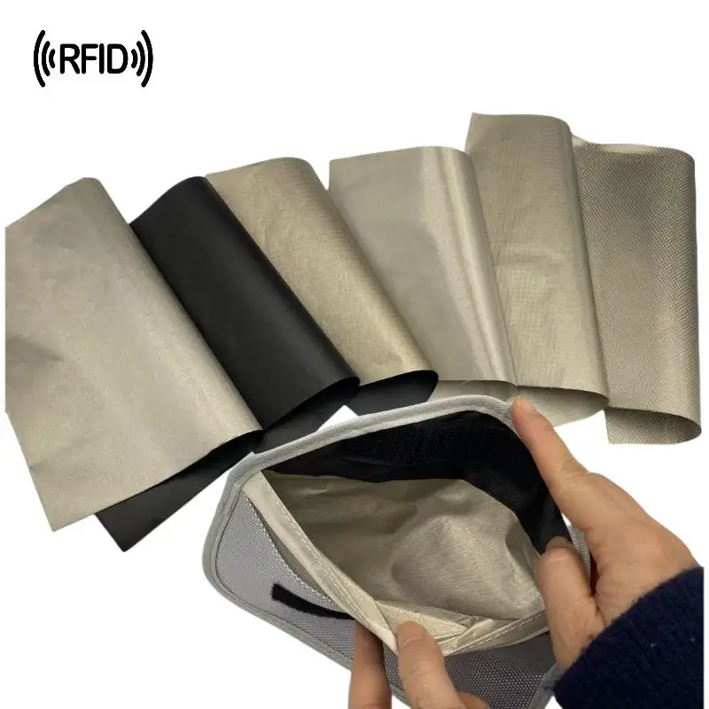 Multi Styles in Stock Waterproof Copper Nickel Net Fabric Samples for RFID Bags Faraday Bags Lining & Curtain Use