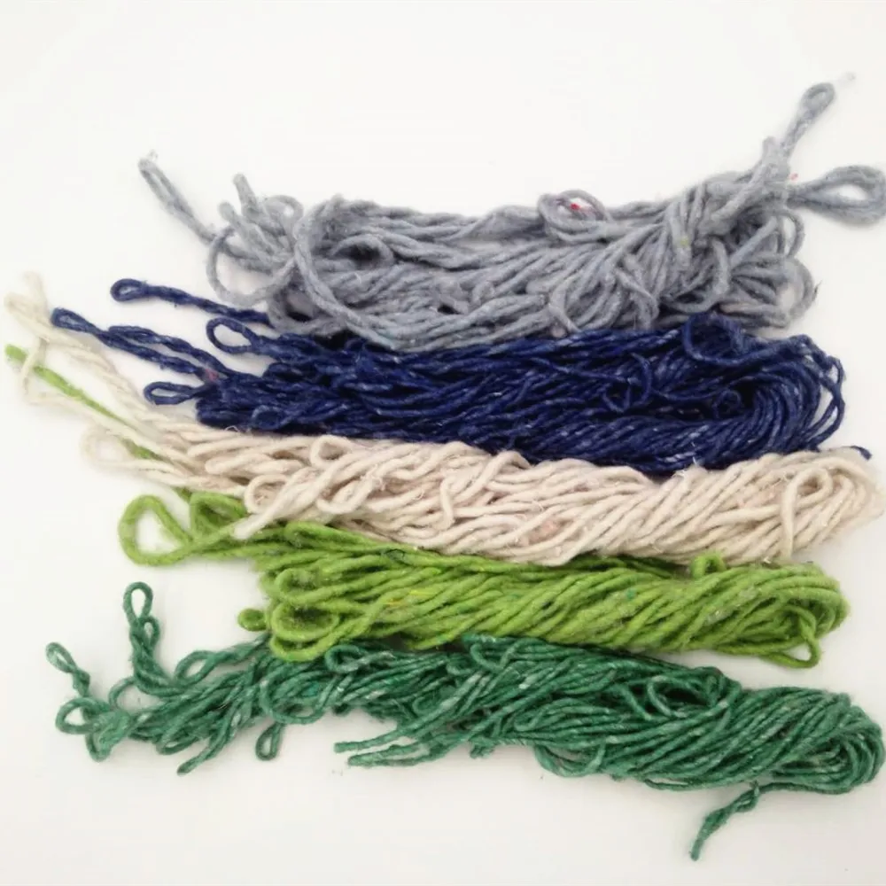 
Colored recycled blended cotton mop yarn cheap price open end yarn frcition yarn for cleaning washable mops 