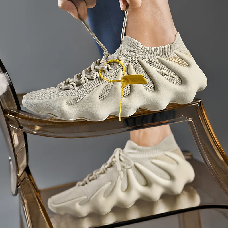 

New Design Yeezy 450 Volcano Sock Shoes For Men Breathable Woven Upper Men Running Shoes for women shoess men