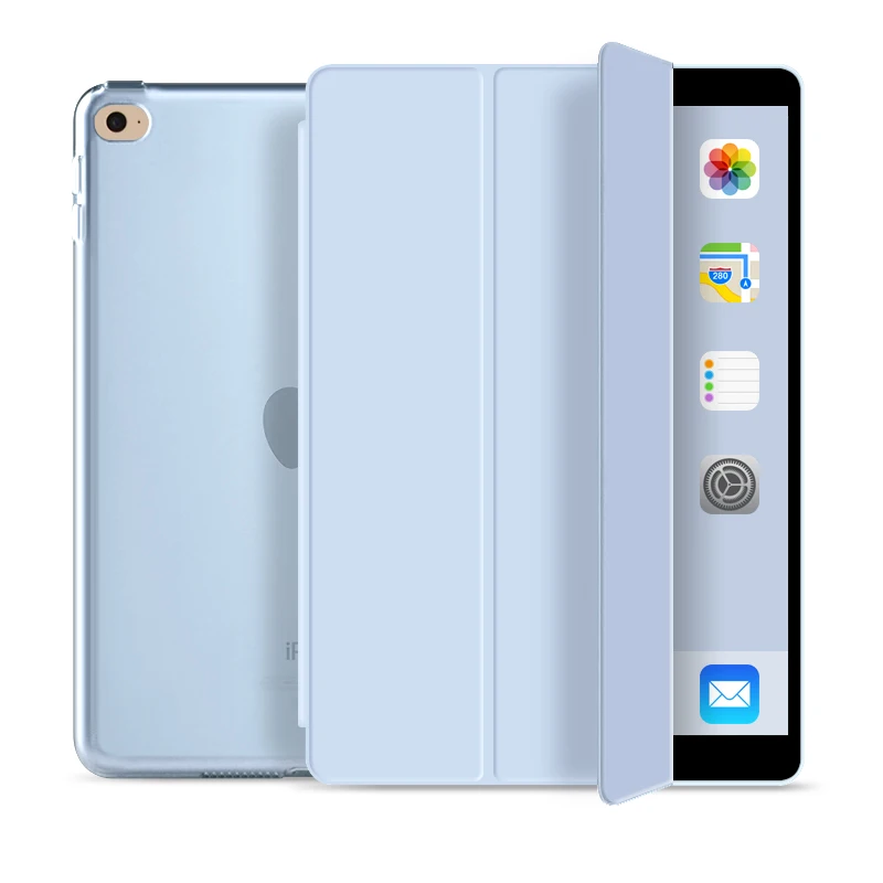 

For iPad 10.2 inch 2019 Case with Soft TPU Edge Back Cover Auto Sleep and Wake for iPad generation 7th