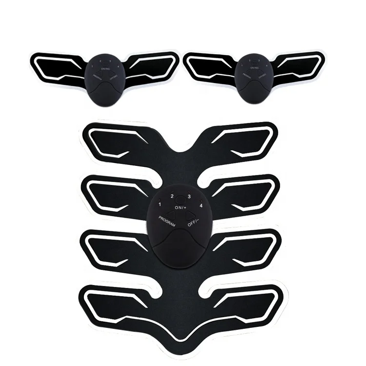 

Intelligent fitness instrument abdominal muscle paste lazy abdominal muscle training instrument EMS abdominal muscle instrument, Black