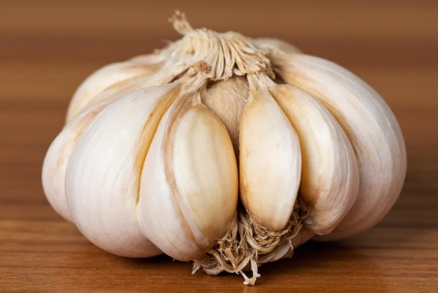 Different garlic varieties showing clove count variations