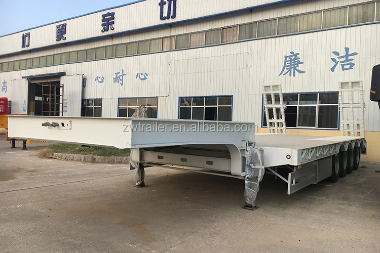 lowbed semi trailer 3 axles